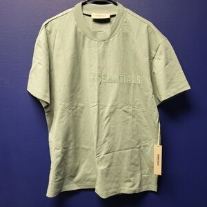 Essentials Men's Sage Green Short Sleeve T-Shirt